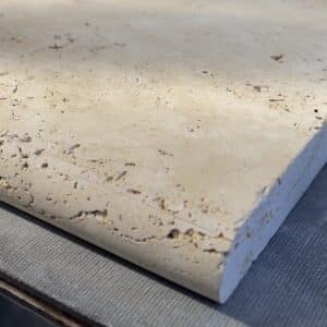 YA Beige Travertine Tumbled Coping Edge