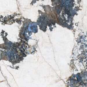 Crystal Sea Blue Marble Look Polished Italian Rectified Porcelain Tile